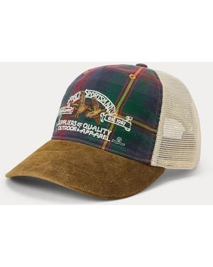 Polo Ralph Lauren Cappellino Polo Sportsman in flanella - Verde