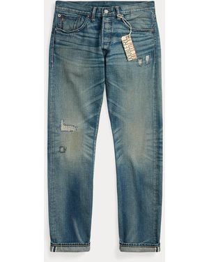RRL Slim Fit Ridgway Selvedge Jean - Blue