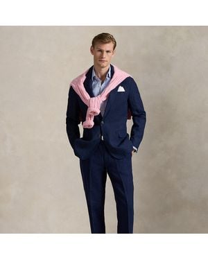 Polo Ralph Lauren Anzughose Aus Leinen - Blau