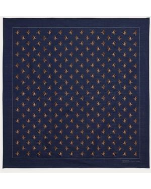 Polo Ralph Lauren Bandana De Chalis De Lana Con Estampado - Azul