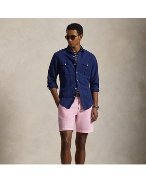 Polo Ralph Lauren 21.5 Cm Classic Fit Linen-Cotton Shorts - Pink