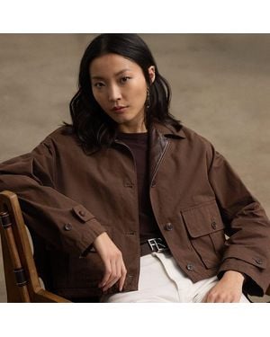 Ralph Lauren Katie Cotton-Blend Wading Jacket - Brown