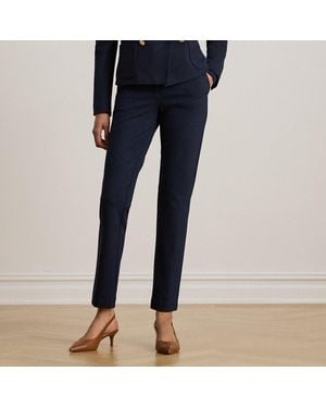 Ralph Lauren Ponte Ankle Trousers - Blue