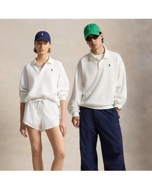 Ralph Lauren Ralph Lauren Us Open Fleece Long-Sleeve Polo Shirt - White