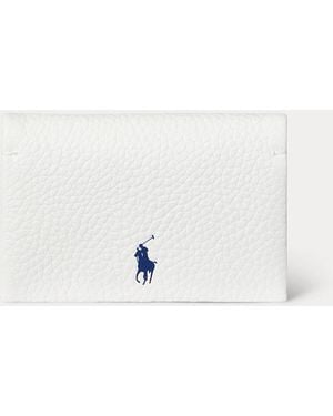 Ralph Lauren Polo Play Leather Snap Card Case - White