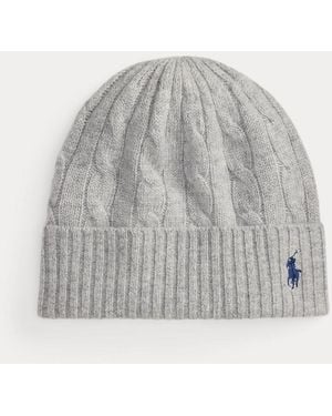 Polo Ralph Lauren Gorro De Lana Y Cachemira - Gris