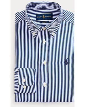 Polo Ralph Lauren Ralph Lauren Boy's Slim Fit Striped Cotton Dress Shirt - Blue