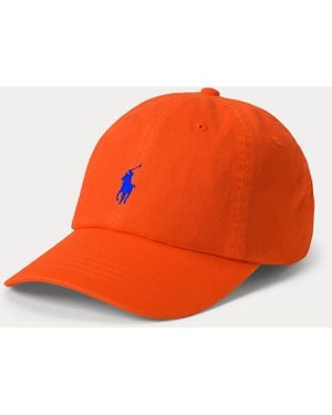 Polo Ralph Lauren Cotton Twill Ball Cap - Orange