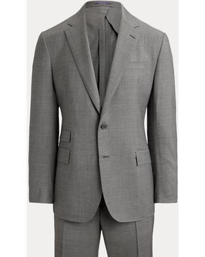 Ralph Lauren Kent Hand-Tailored Sharkskin Suit - Gray