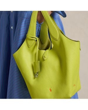 Polo Ralph Lauren Polo Play Leather Tote - Green