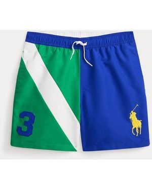 Polo Ralph Lauren Ralph Lauren Boy's Traveler Big Pony Swim Trunk - Blue