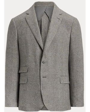 Ralph Lauren Kent Handgemaakt Pied-De-Poule Colbert - Grijs