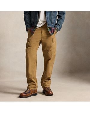 Polo Ralph Lauren Classic Fit Canvas Cargo Trouser - Natural