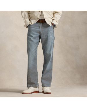 Ralph Lauren Polo Dungaree Hickory-Stripe Trouser - Blue