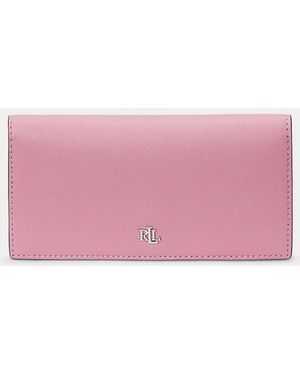 Ralph Lauren Portafoglio in pelle motivo tratteggiato - Rosa