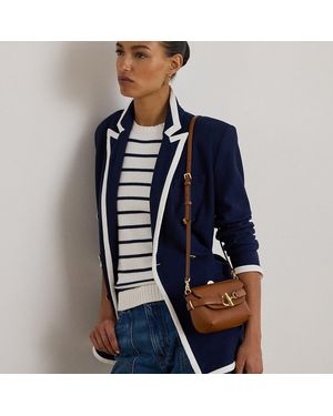 Ralph Lauren Ralph Lauren Leather Small Blaike Crossbody Bag - Blue