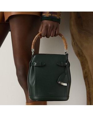 Ralph Lauren The Ralph Lauren Calfskin Small Bucket Bag - Green