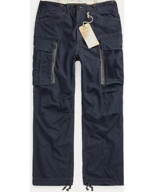 RRL Ranger Poplin Cargo Trouser - Blue