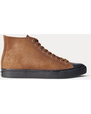 RRL Mayport Suede Trainer - Brown