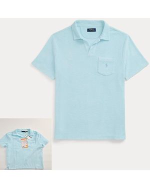 Polo Ralph Lauren Mineral-Dyed Terry Polo Shirt - Blue