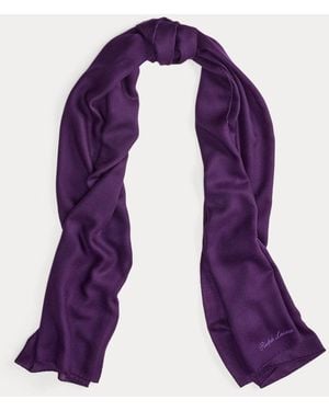 Ralph Lauren Cashmere Pashmina Scarf - Purple