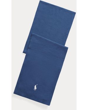 Polo Ralph Lauren Sciarpa in cotone pettinato - Blu