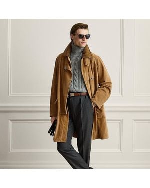 Ralph Lauren Parka Whitleigh Aus Wildleder - Braun
