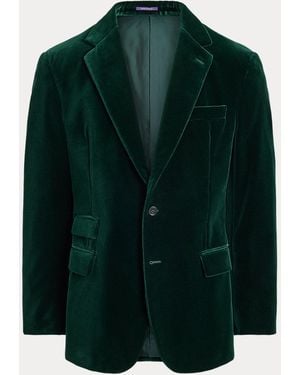 Ralph Lauren Kent Hand-Tailored Velvet Jacket - Green