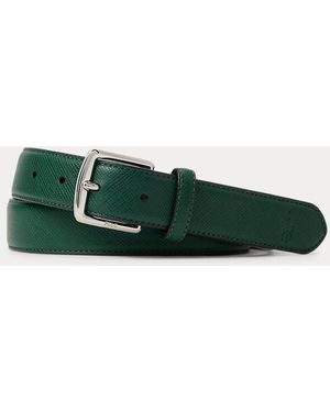 Ralph Lauren Saffiano Leather Belt - Green