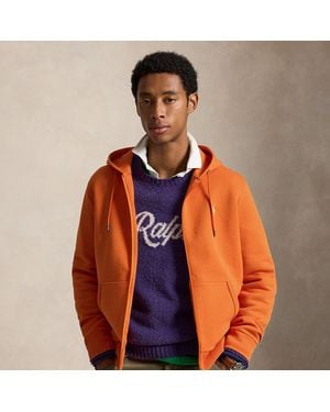 Polo Ralph Lauren Double-Knit Full-Zip Hoodie - Orange