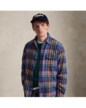 Ralph Lauren Classic Fit Plaid Twill Shirt - Blue