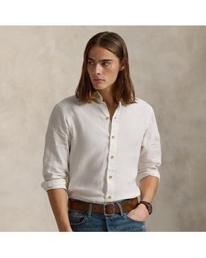 Ralph Lauren Classic Fit Linen Shirt - Gray