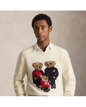 Polo Ralph Lauren Pullover Mit Polo Bears - Natur