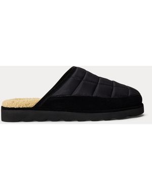 Polo Ralph Lauren Chausson Mule Matelassé Reade Polo Bear - Noir