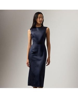 Ralph Lauren Ralph Lauren Vlada Lacquered Cocktail Dress - Blue