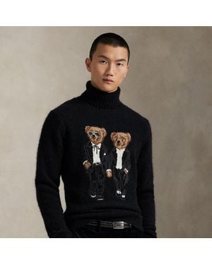 Polo Ralph Lauren Jersey Con Polo Bear Ralph Lauren & Ricky - Negro
