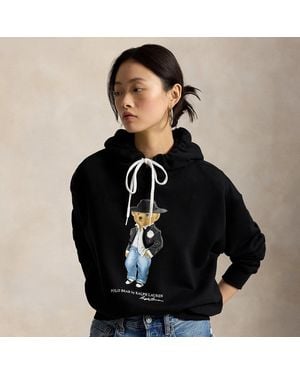 Ralph Lauren Holiday Polo Bear Fleece Hoodie - Black