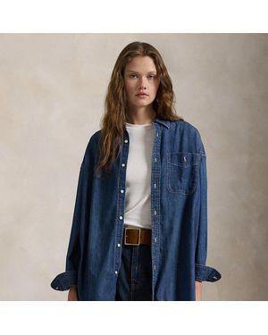 Polo Ralph Lauren Oversize Fit Denim Shirt - Blue