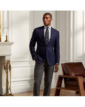 Ralph Lauren Greg Flat-front Wool Pants - Gray
