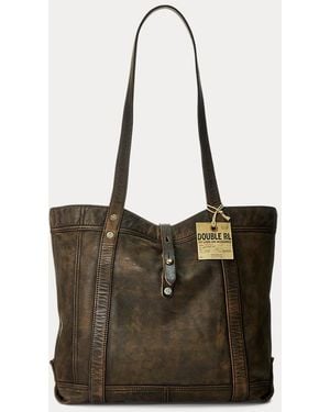 RRL Ralph Lauren - Cabas en cuir - Marron