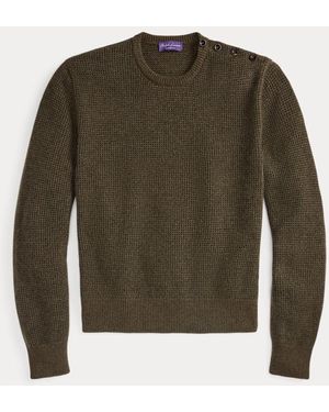 Ralph Lauren Birdseye-Knit Cashmere Jumper - Green