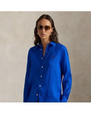 Polo Ralph Lauren Classic Fit Linen Shirt - Blue