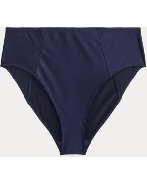 Ralph Lauren High-Rise Satin Brief - Blue