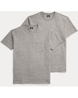RRL Jersey Pocket T-Shirt 2-Pack - Grey