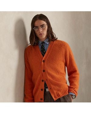Polo Ralph Lauren Wool V-Neck Cardigan - Orange