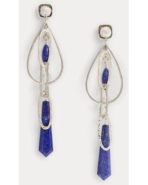 Ralph Lauren Double-Sided Lapis Drop Earrings - Blue