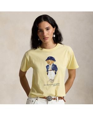 Polo Ralph Lauren Polo Bear Cotton Jersey T-Shirt - Natural