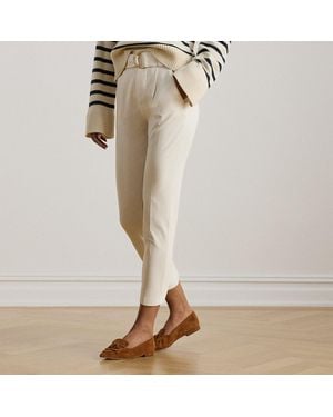 Ralph Lauren Pantaloni in ponte con pieghe - Neutro
