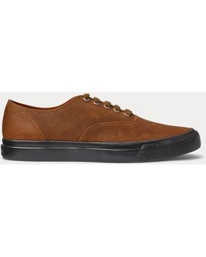 RRL Roughout Suede Trainer - Brown