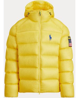 Ralph Lauren The Hawthorne Flag Down Jacket - Yellow